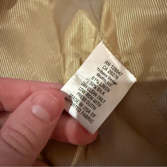 Nili Lotan Henry‎ Khaki Double-Breasted Button Placket Blazer Sz 4 - Picture 10 of 14